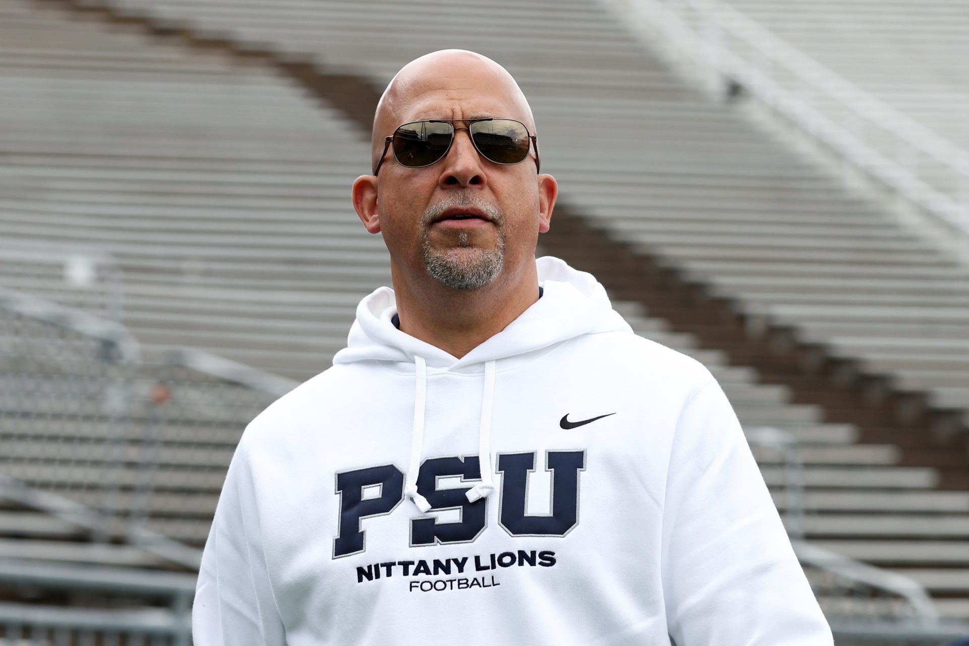Penn State Nittany Lions head coach James Franklin prior to the Blue White spring game at Beaver Stadium.