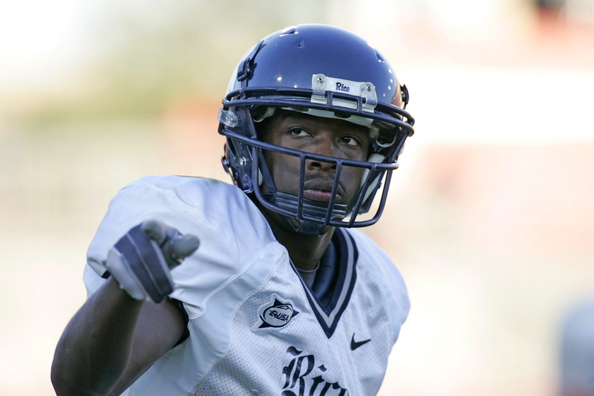 Rice Owls wide receiver Jarett Dillard (81) prepares for a play against the Houston Cougars in the fourth quarter at Robertson Stadium. Houston beat Rice 56-48.
