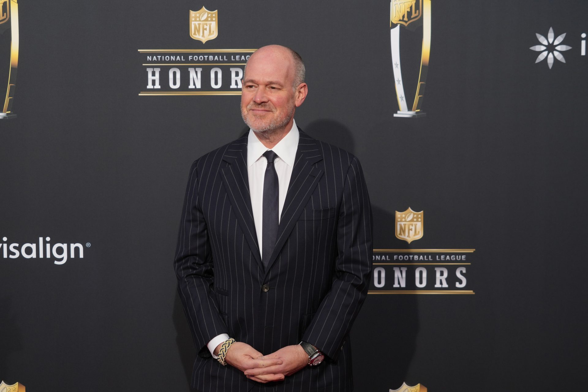 Rich Eisen on the red carpet before the NFL Honors show at Resorts World Theatre.
