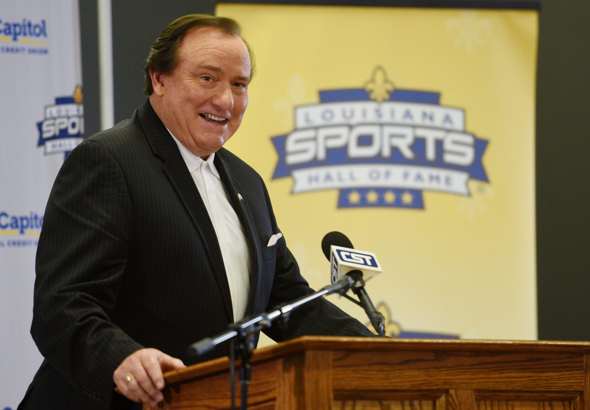 Inductees in the 2021 Louisiana Sports Hall of Fame attend a press conference Thursday afternoon Louisiana Sports Hall of Fame and Northwest Louisiana History Museum. Tim Brando