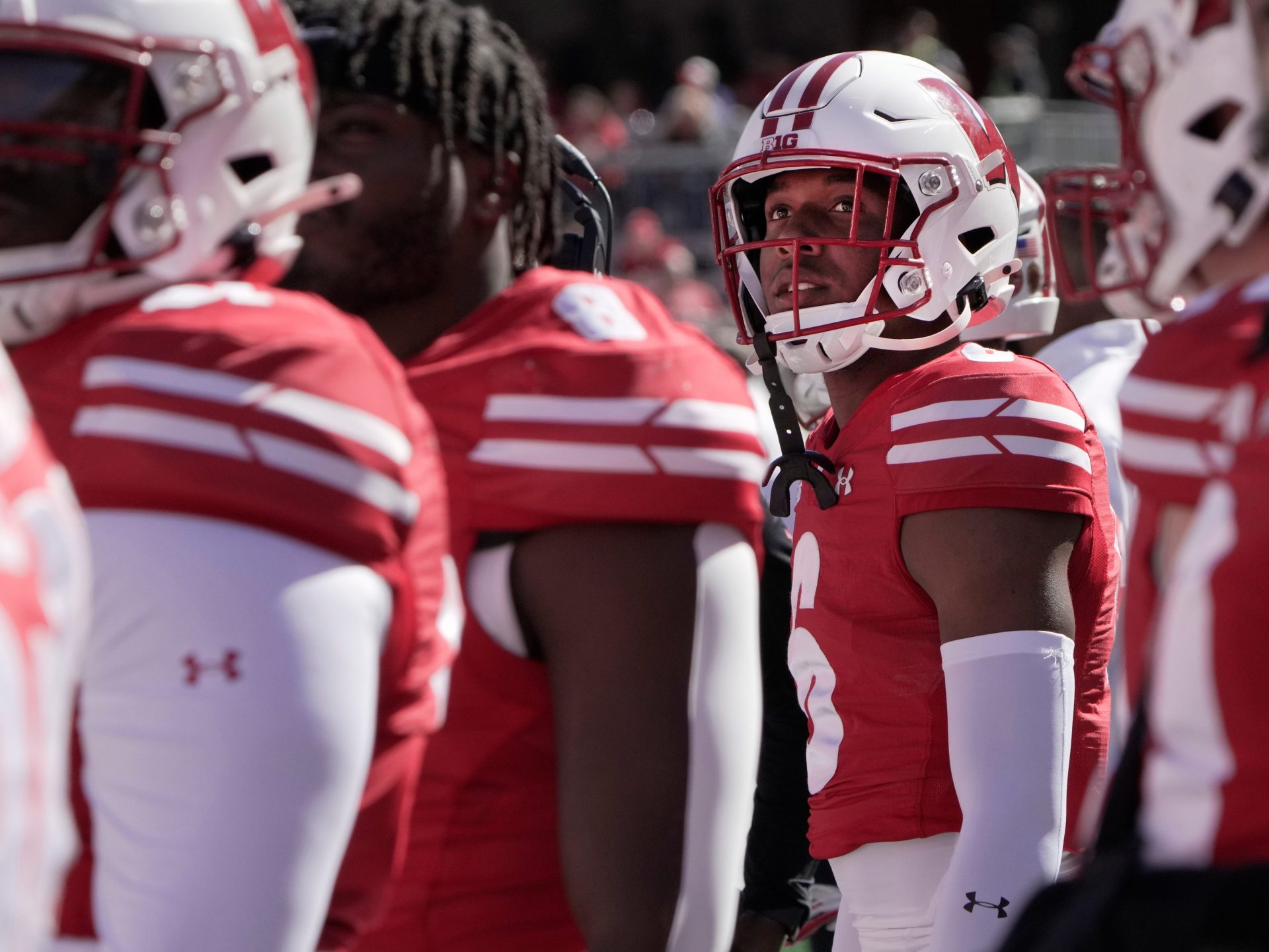 Wisconsin cornerback Xavier Lucas (6) is shown during the first quarter of their game against South Dakota Saturday, September 7 , 2024 at Camp Randall Stadium in Madison, Wisconsin.Mark Hoffman/Milwaukee Journal Sentinel