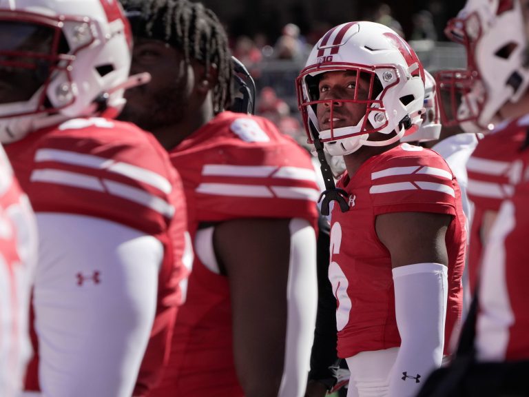 Wisconsin cornerback Xavier Lucas (6) is shown during the first quarter of their game against South Dakota Saturday, September 7 , 2024 at Camp Randall Stadium in Madison, Wisconsin.Mark Hoffman/Milwaukee Journal Sentinel