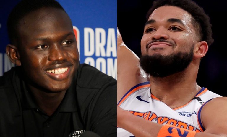 Khaman Maluach [L] | Derrick White [R] [@imagn.com]