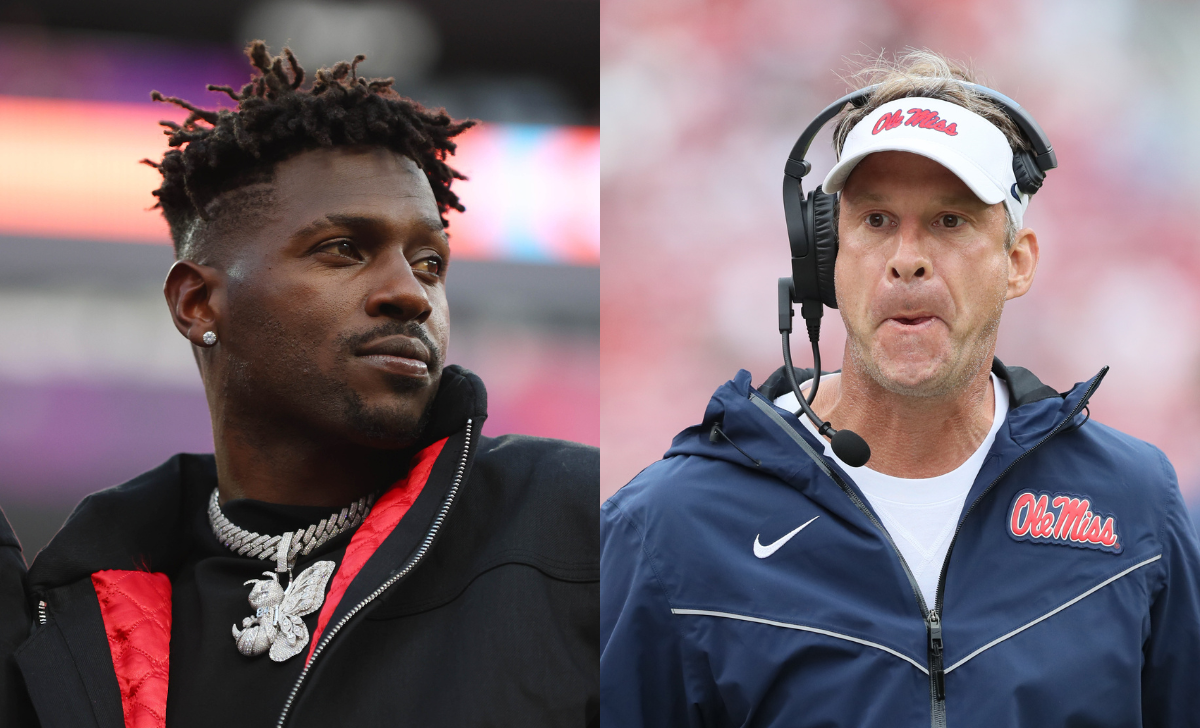Antonio Brown [L] | Lane Kiffin [R] [Credits: @imagn]