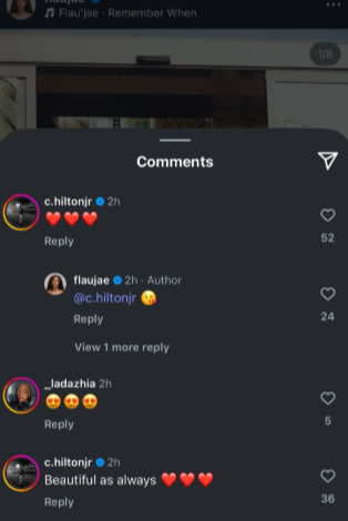 Credits: Instagram comments section of Flau’jae Johnson (@flaujae/Instagram)