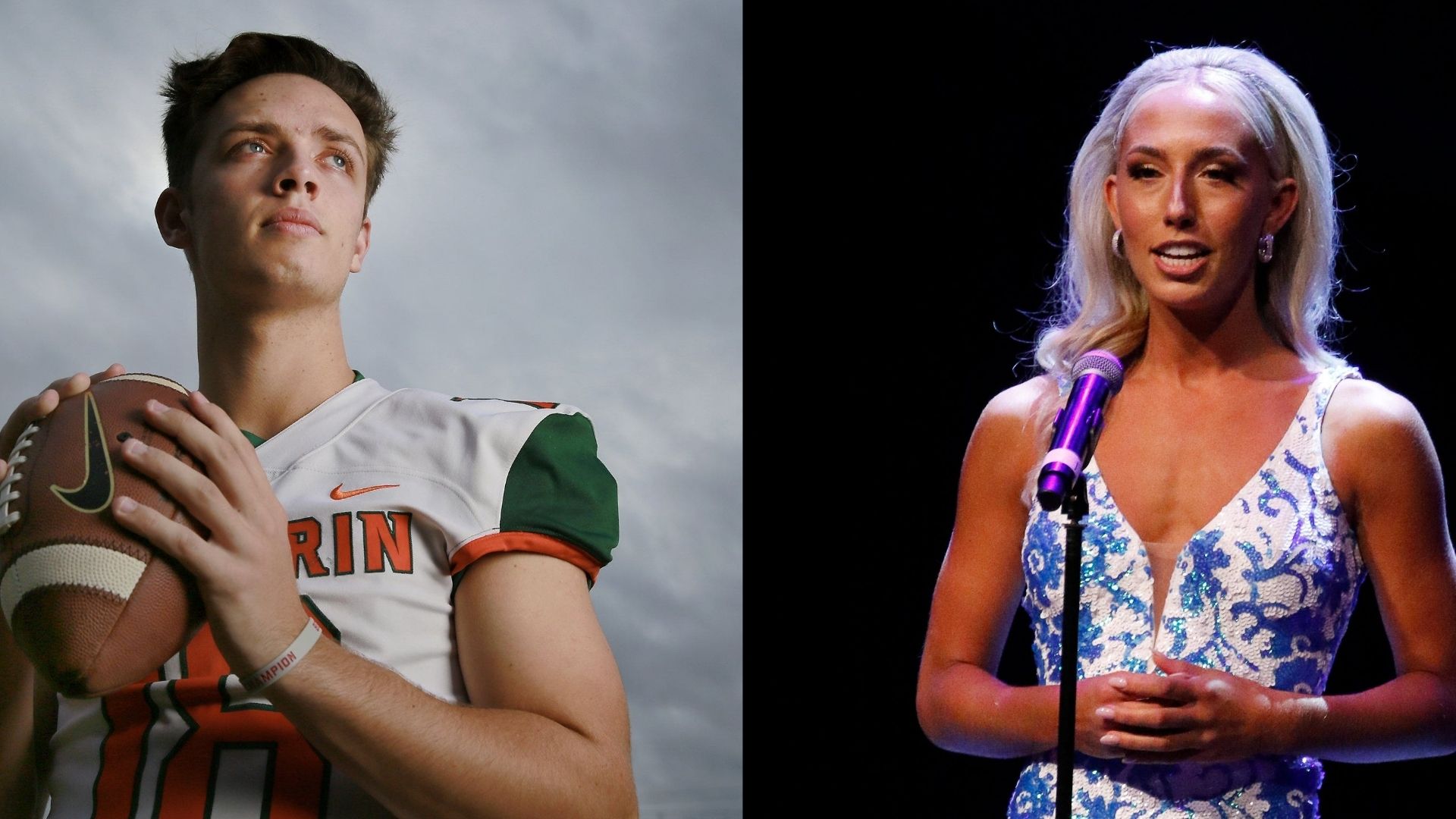 PICS: Carson Beck's Sis Kylie Stuns in Starry White While Backing Jacksonville Cheerleader at Ms. Florida