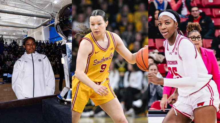 Kelis Fisher, Kayleigh Heckel and Serah Williams - Source: Imagn & @killa_kcrossover on Instagram