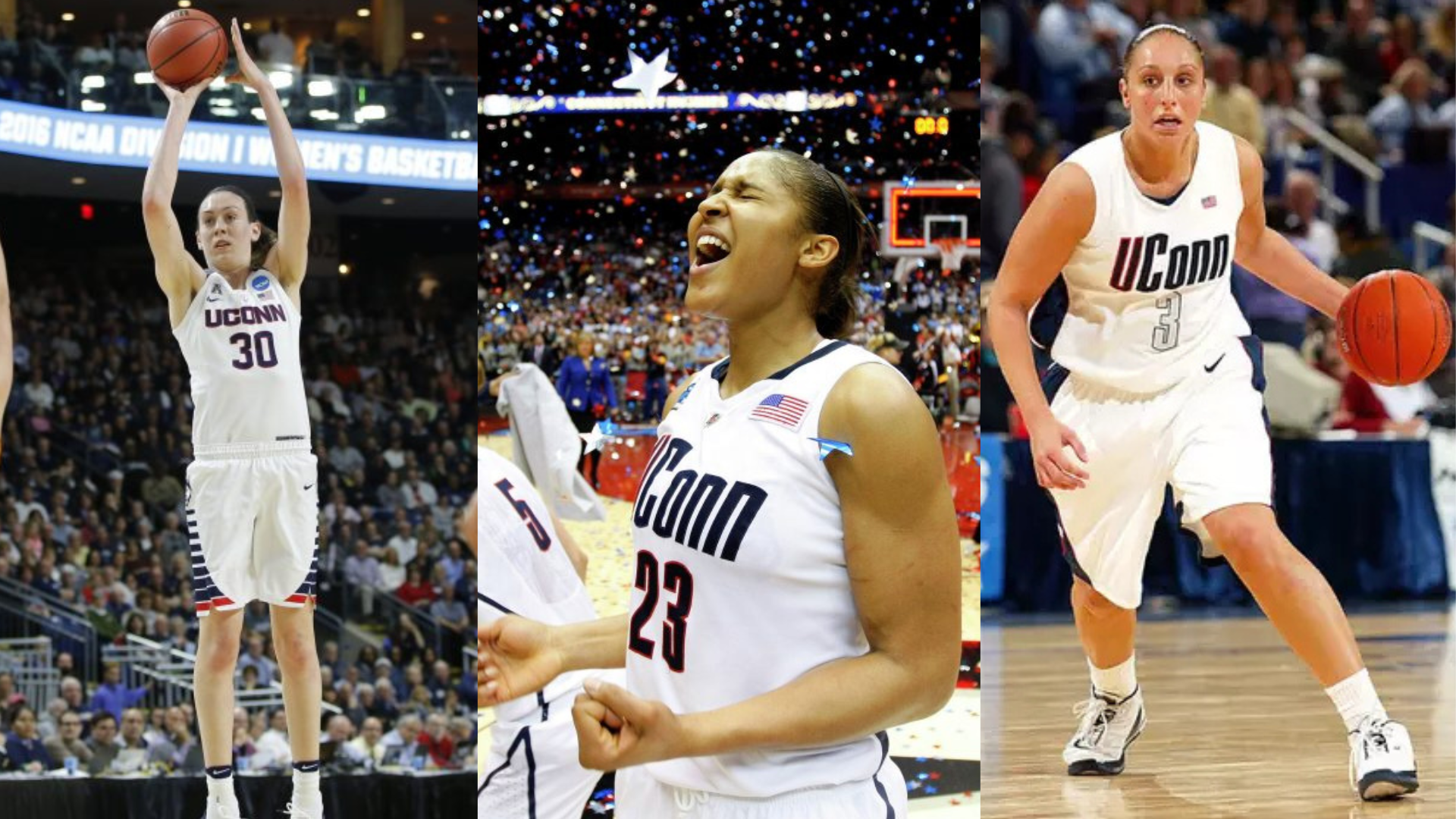 Breanna Stewart, Maya Moore and Diana Taurasi. - Source: Imagn