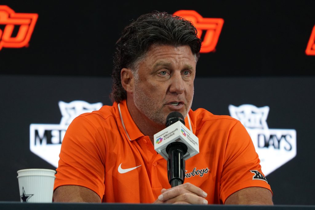 Oklahoma State coach Mike Gundy.