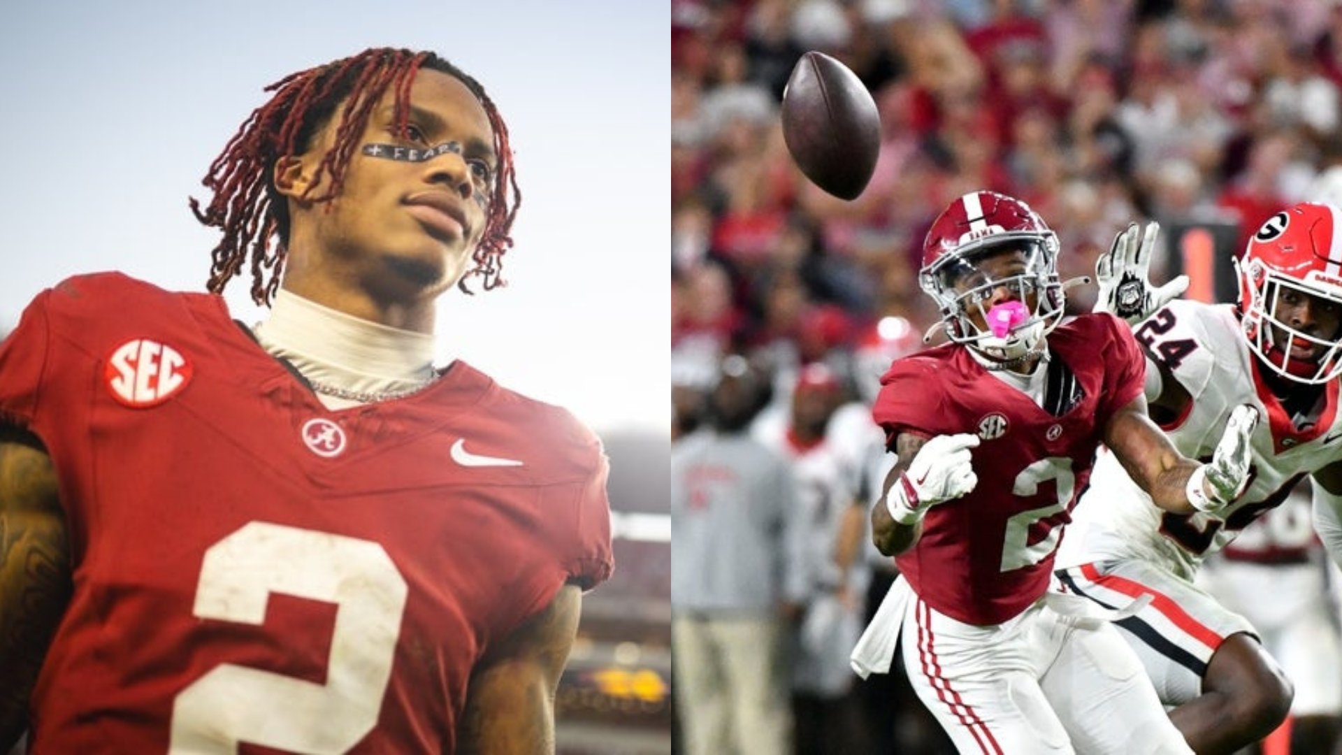 Alabama wide receiver Ryan Williams. Source: Imagn (Will McLelland, Gary Cosby Jr.)