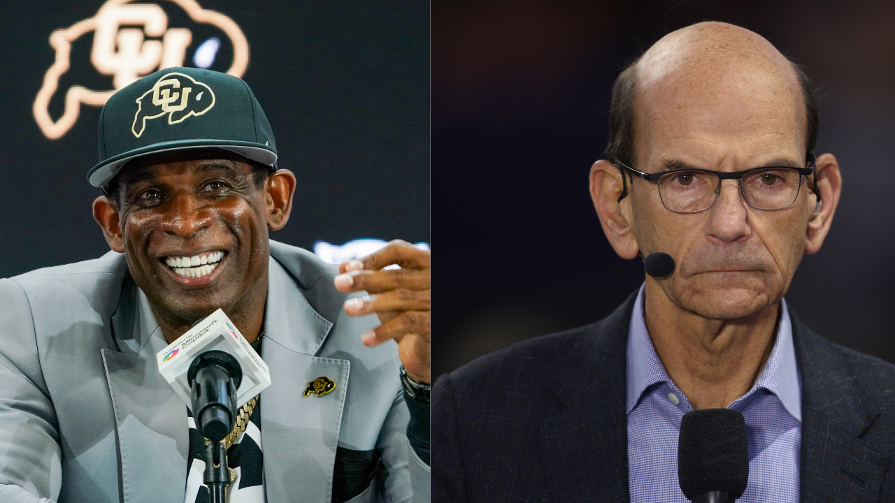 Paul Finbaum and Deion Sanders. Credit: USA Today