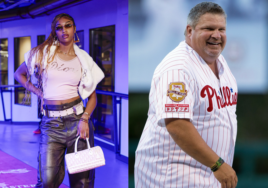 Angel Reese and John Kruk (source: Imagn)