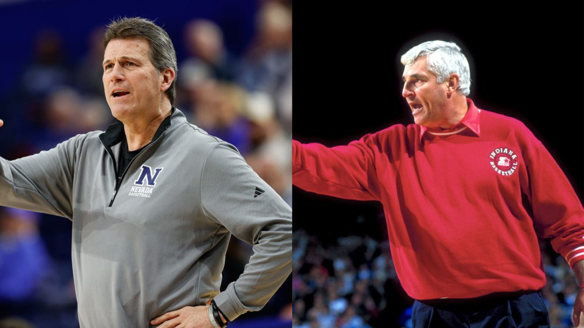 Steve Alford and Bob Knight. - Source: Imagn