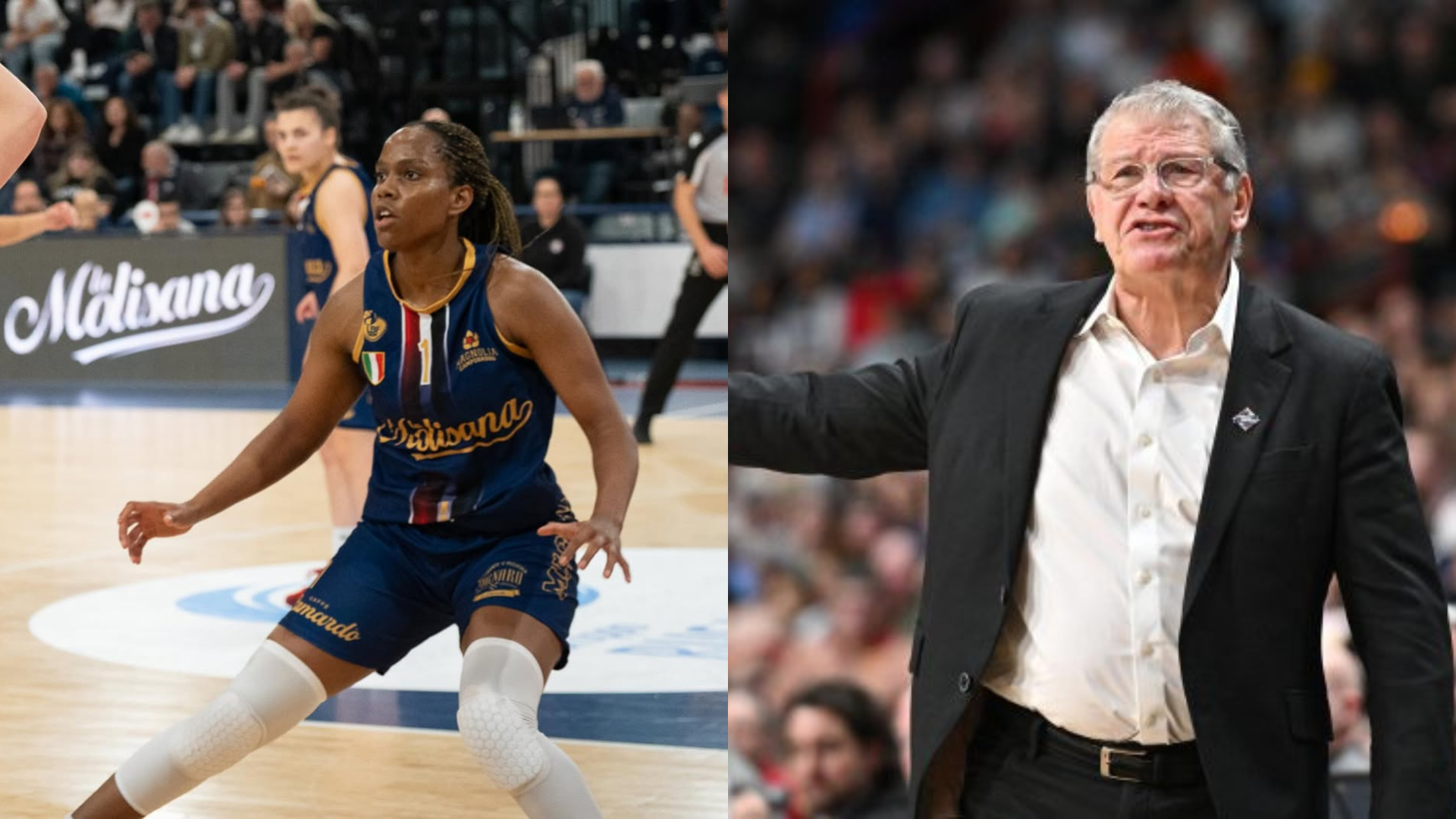 Bianca Quinonez and Geno Auriemma. - Source: https://www.instagram.com/p/DJueHv6o5bY/?img_index=3, Imagn