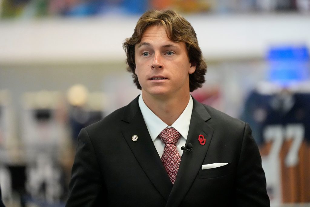 Oklahoma QB John Mateer. (Photo Credit: IMAGN)