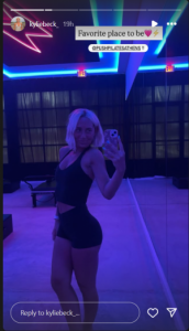 Carson Beck's sister Kylie's Pilates class