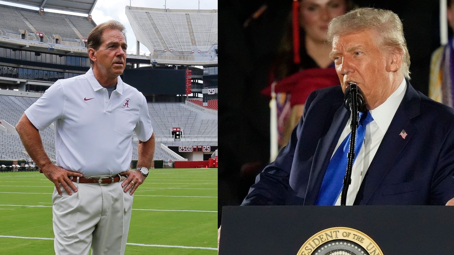 Former Alabama HC Nick Saban Makes Feelings Known On 'President Donald J. Trump Saves College Sports' Order