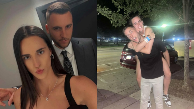 Caitlin Clark and Connor McCaffery. Source: Instagram/@connor_m30