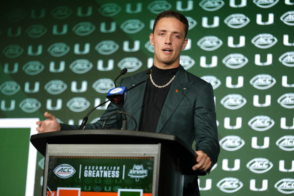 Miami QB Carson Beck.