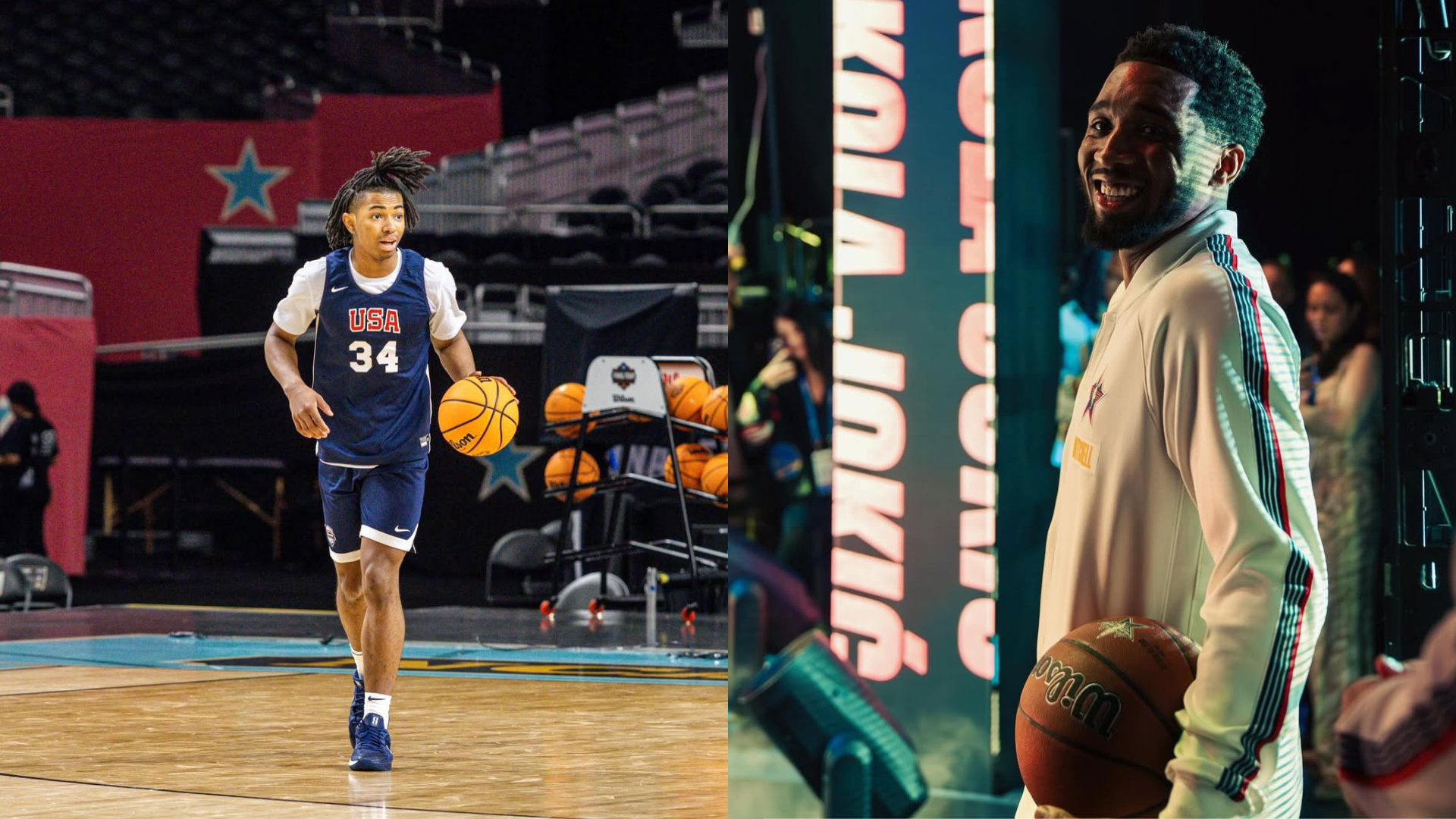 Deron Rippey Jr. and Donovan Mitchell. - Source: @drichh0 and @spidadmitchell on Instagram