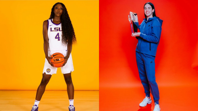 Flau'jae Johnson and Caitlin Clark. Source: Instagram/@flaujae, Instagram/@caitlinclark22