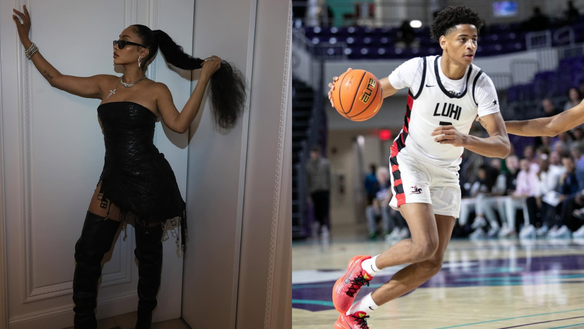 La La and Kiyan Anthony. - Source: https://www.instagram.com/p/DLF4ZCDs7pg/?hl=en&img_index=1, Imagn