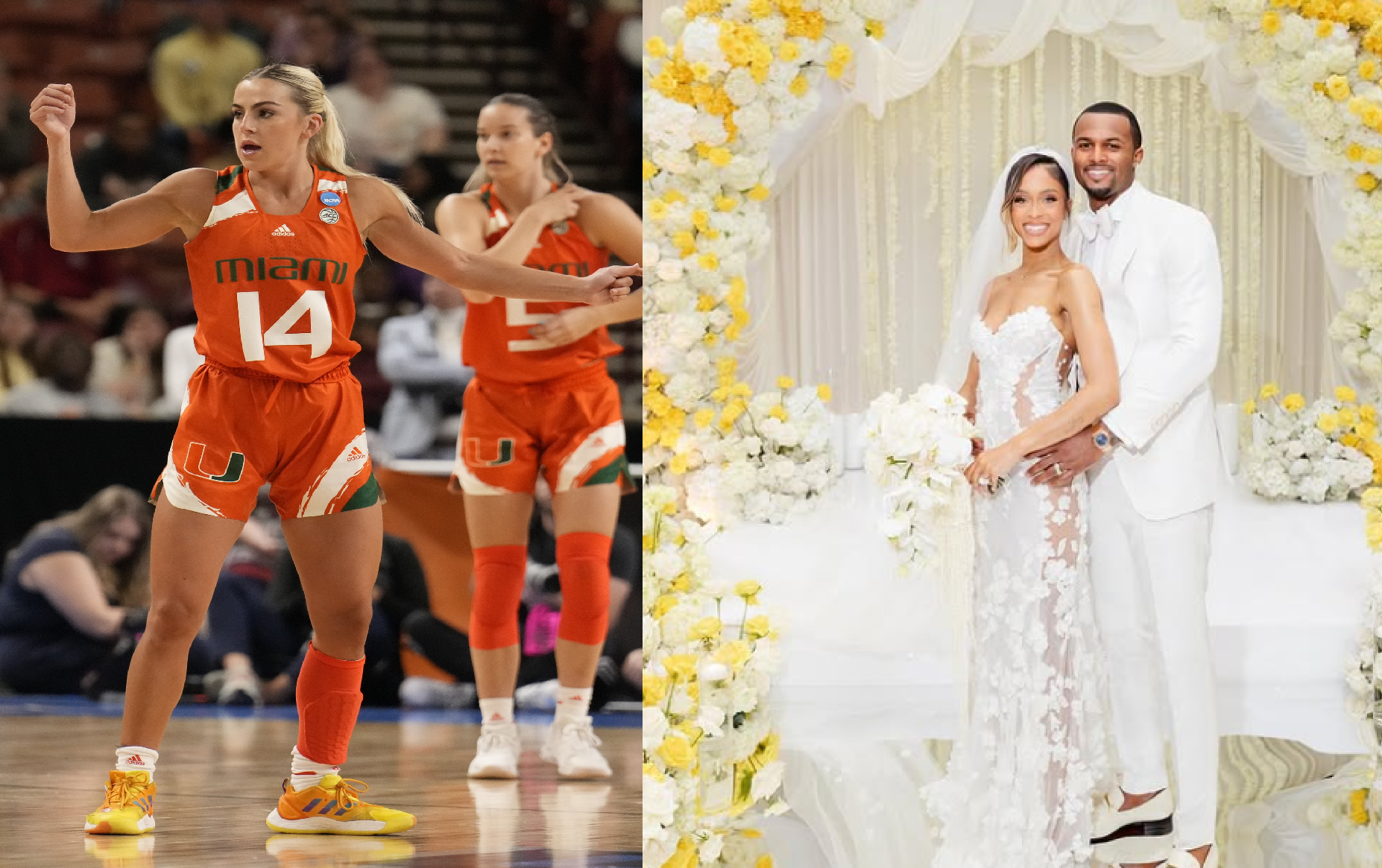 Haley Cavinder (source: Imagn) and Dushaun Watson (source: IG)