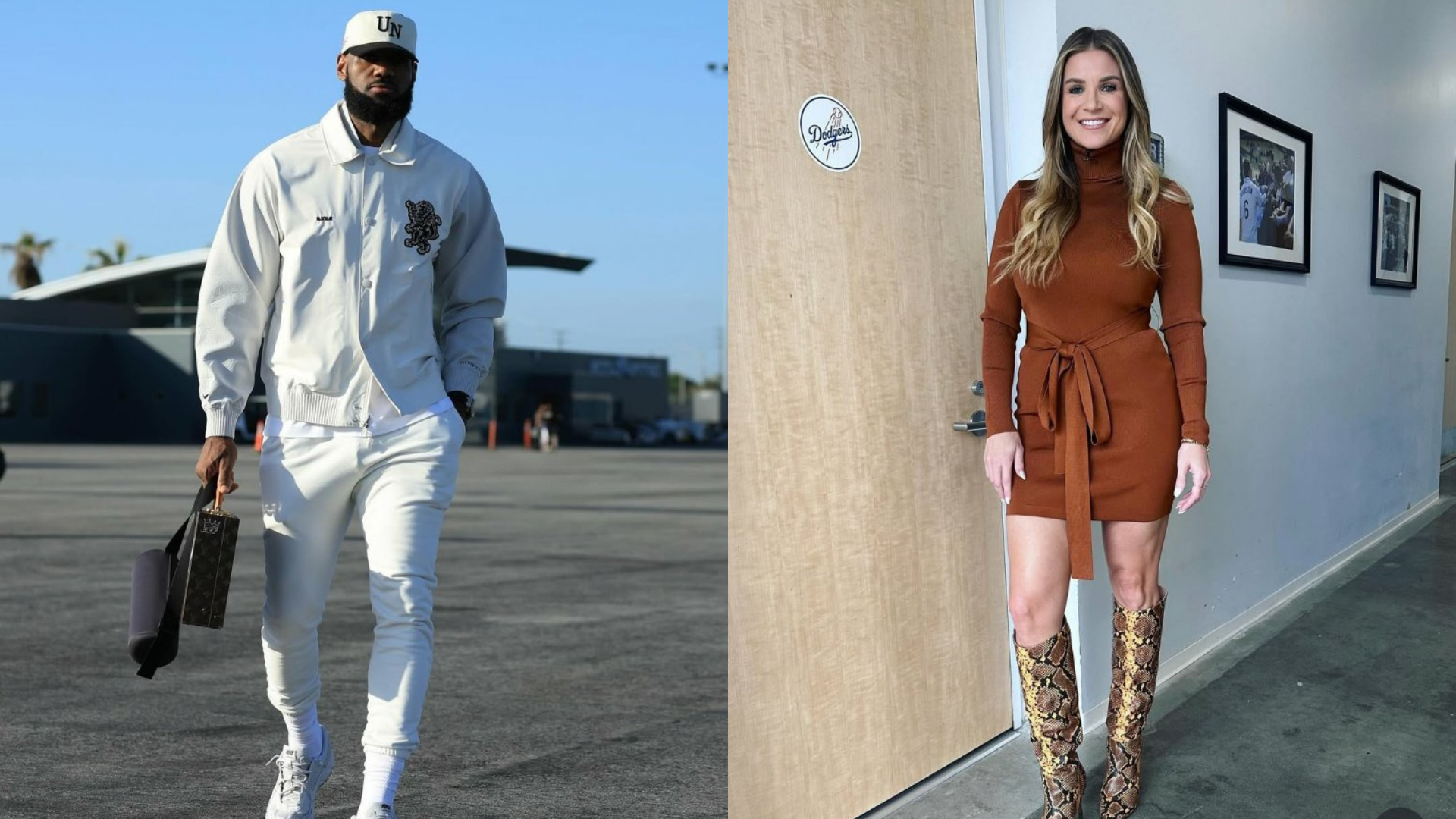 LeBron James and Allie Clifton. Source: Instagram/@kingjames, Instagram/@al.clifton
