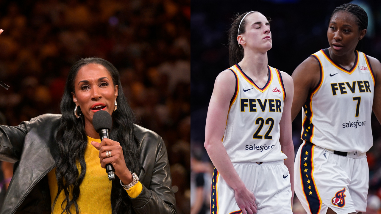 Caitlin Clark and Lisa Leslie. Credit: USA Today