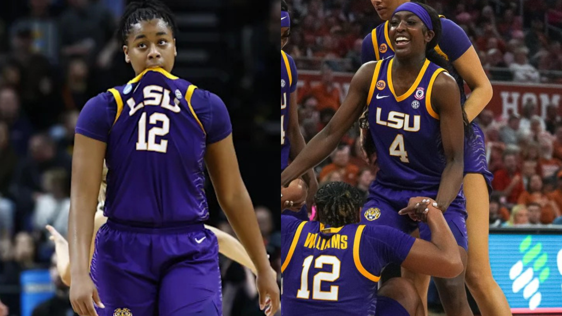 Mikaylah Williams and Flau'jae Johnson. - Source: Imagn