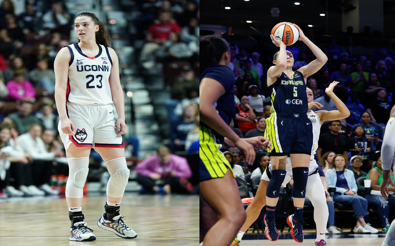 Morgan Cheli and Paige Bueckers (source: Imagn)