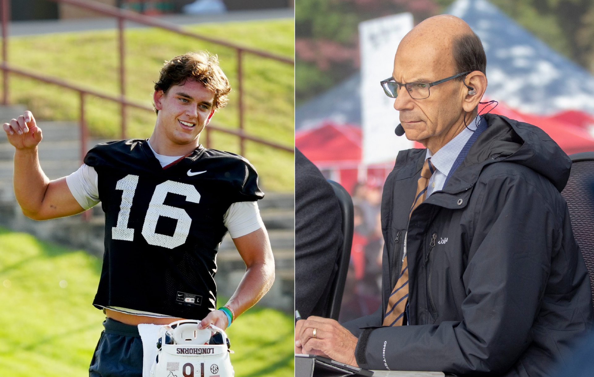Arch Manning and Paul Finebaum