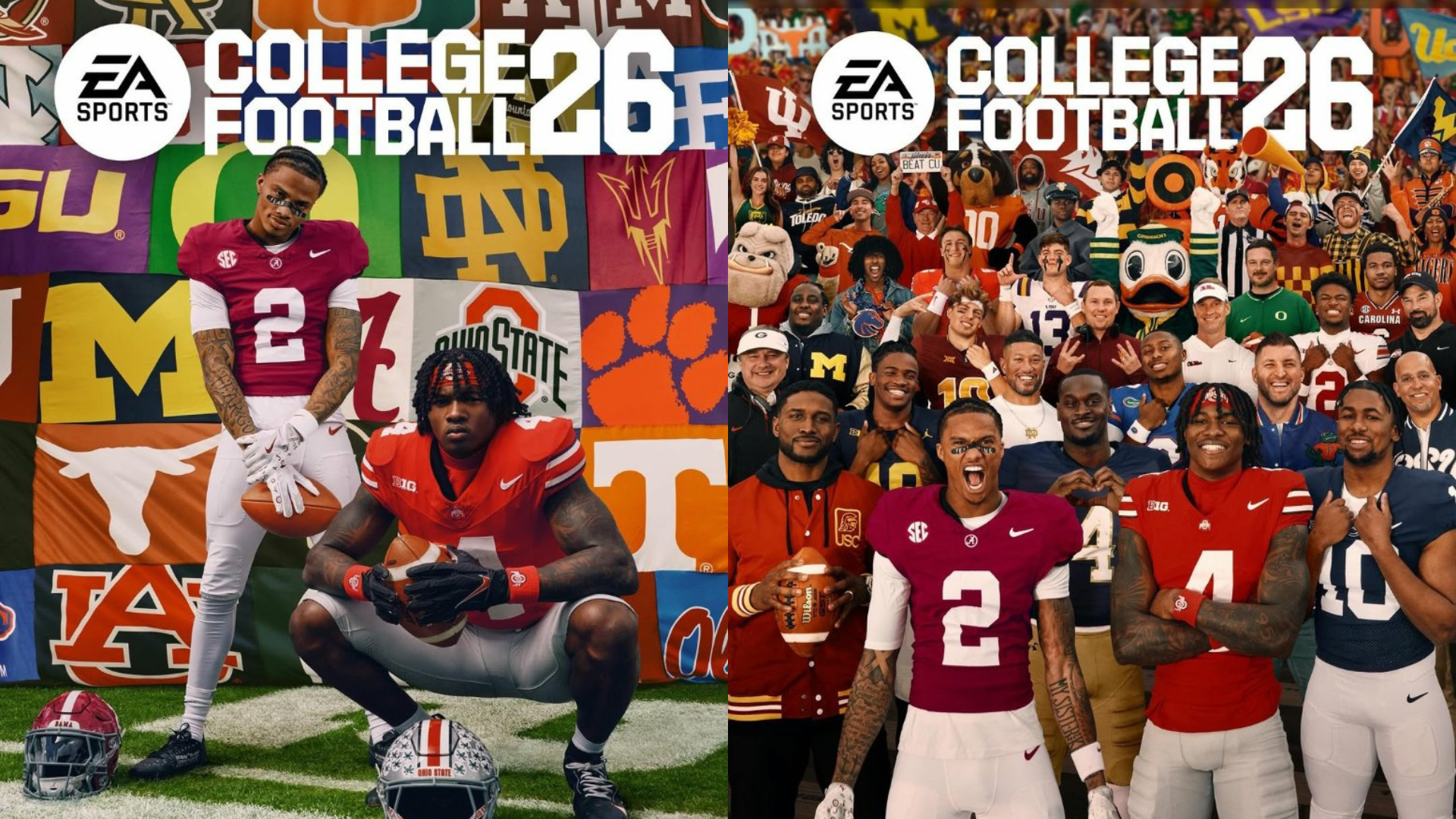 EA Sports Football 26 covers. Source: Instagram/@easportscollege