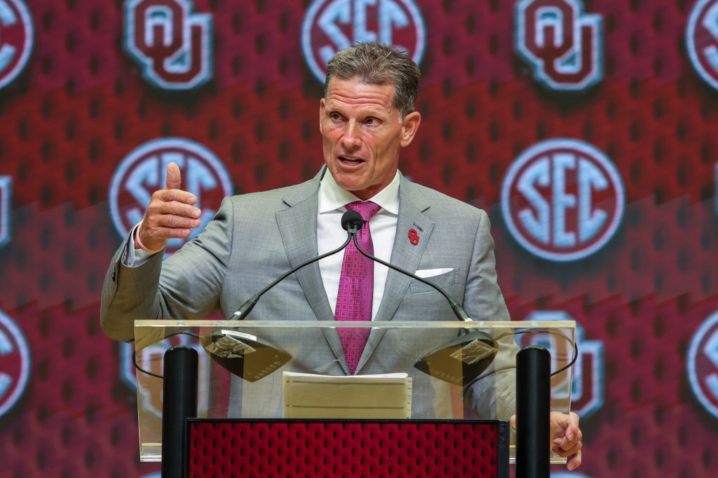 Oklahoma coach Brent Venables. (Photo Credit: IMAGN)