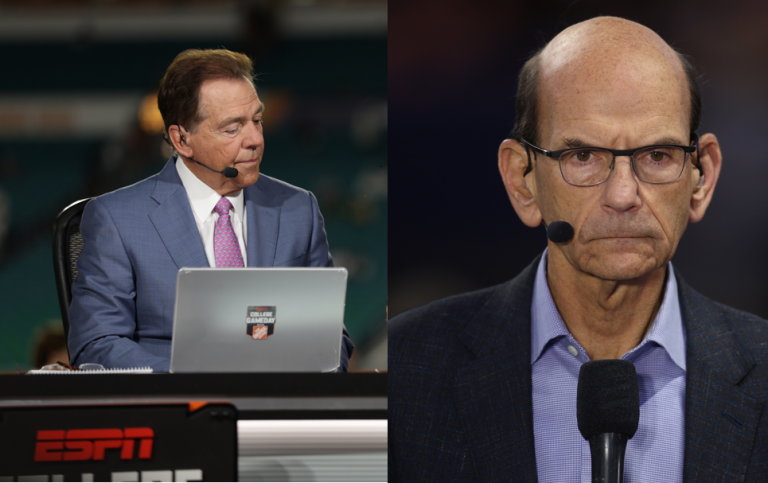 Paul Finebaum and Nick Saban (source: Imagn)