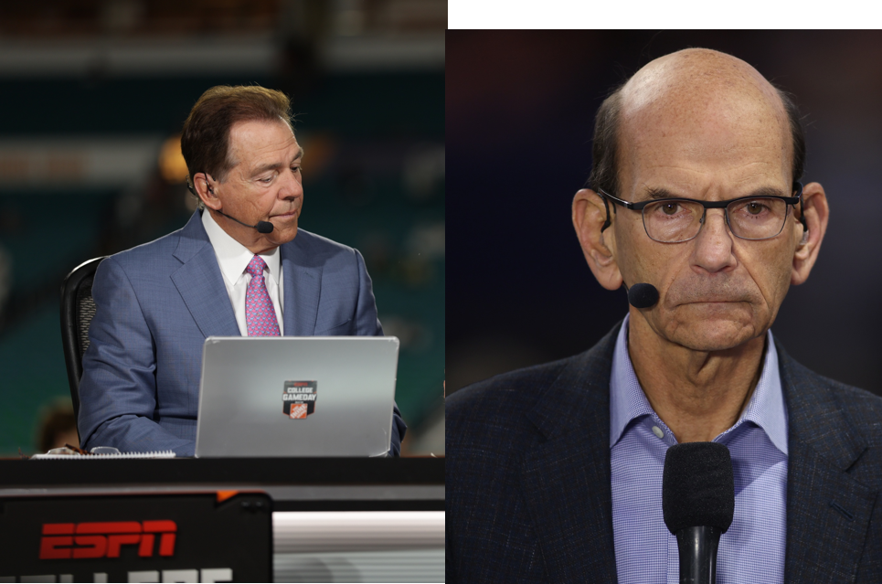 Paul Finebaum and Nick Saban (source: Imagn)