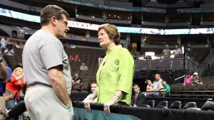Geno Auriemma and Pat Summitt. - Source: Eric Gray, AP Photo