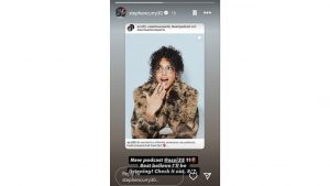Steph Curry's story for Azzi Fudd
