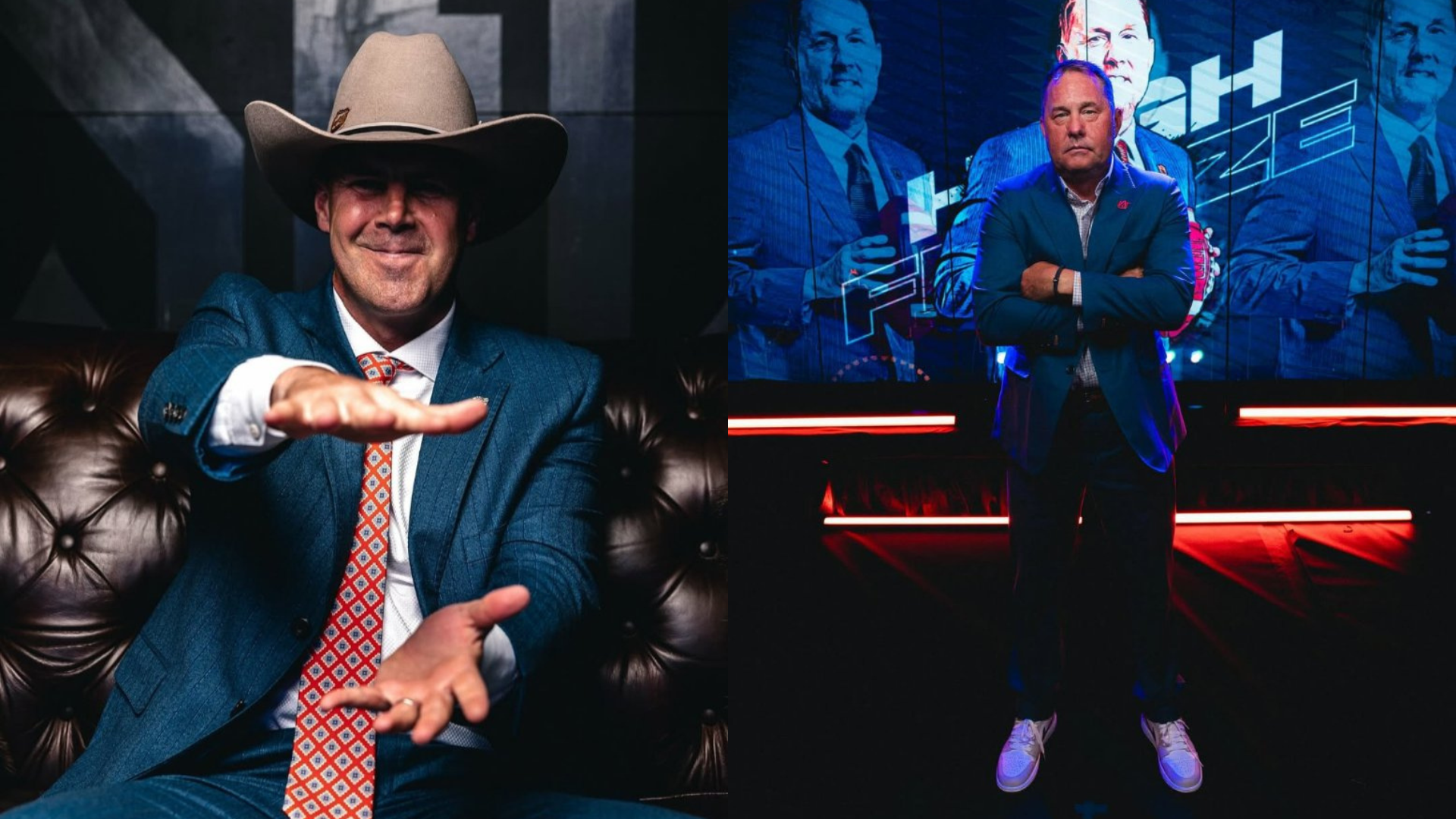 Florida head coach Billy Napier and Auburn head coach Hugh Freeze. Source: Instagram/@sec