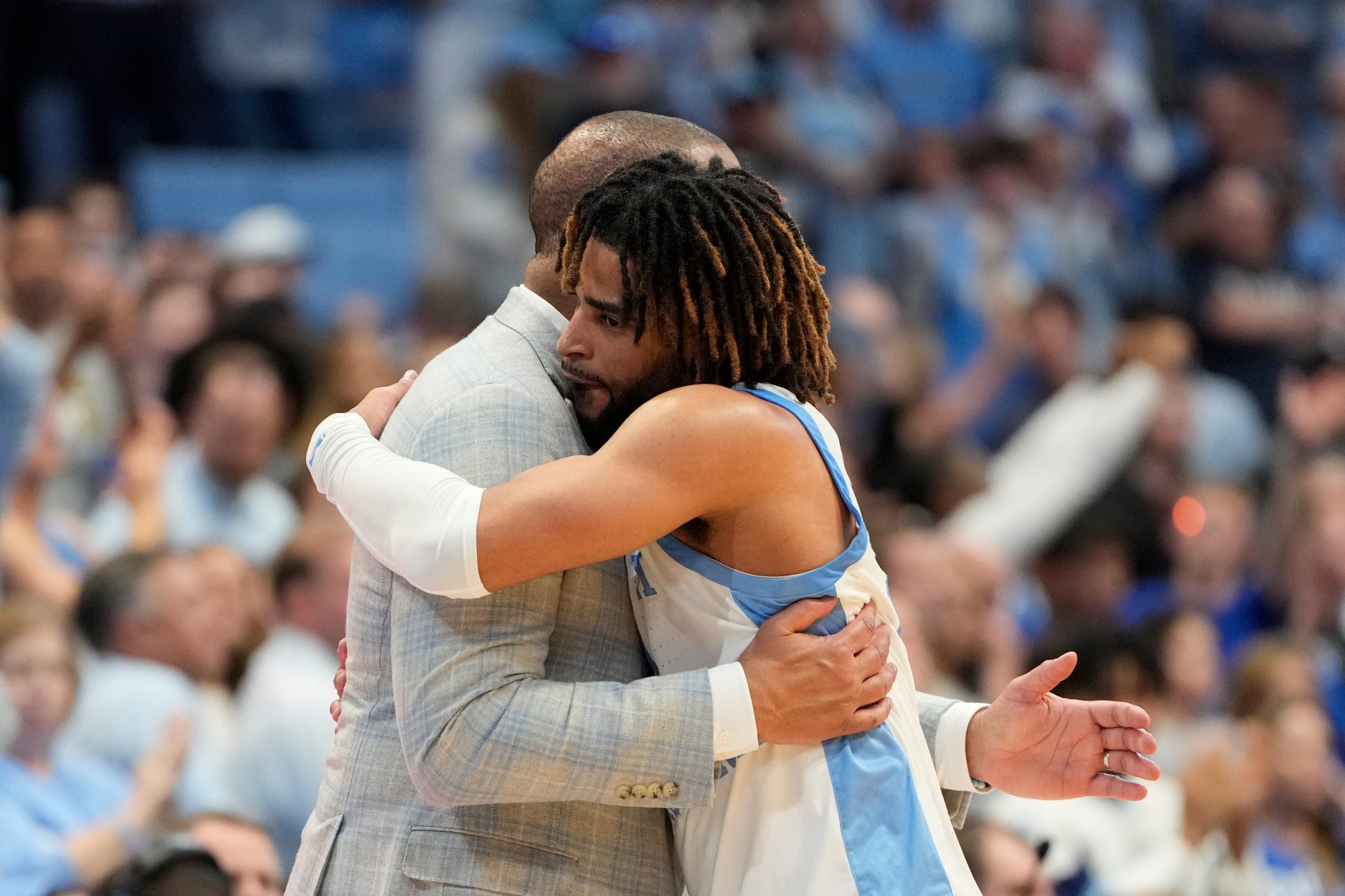 After saying goodbye to RJ Davis, North Carolina and coach Hubert Davis could say goodbye to the ACC. (Photo Credit: IMAGN)