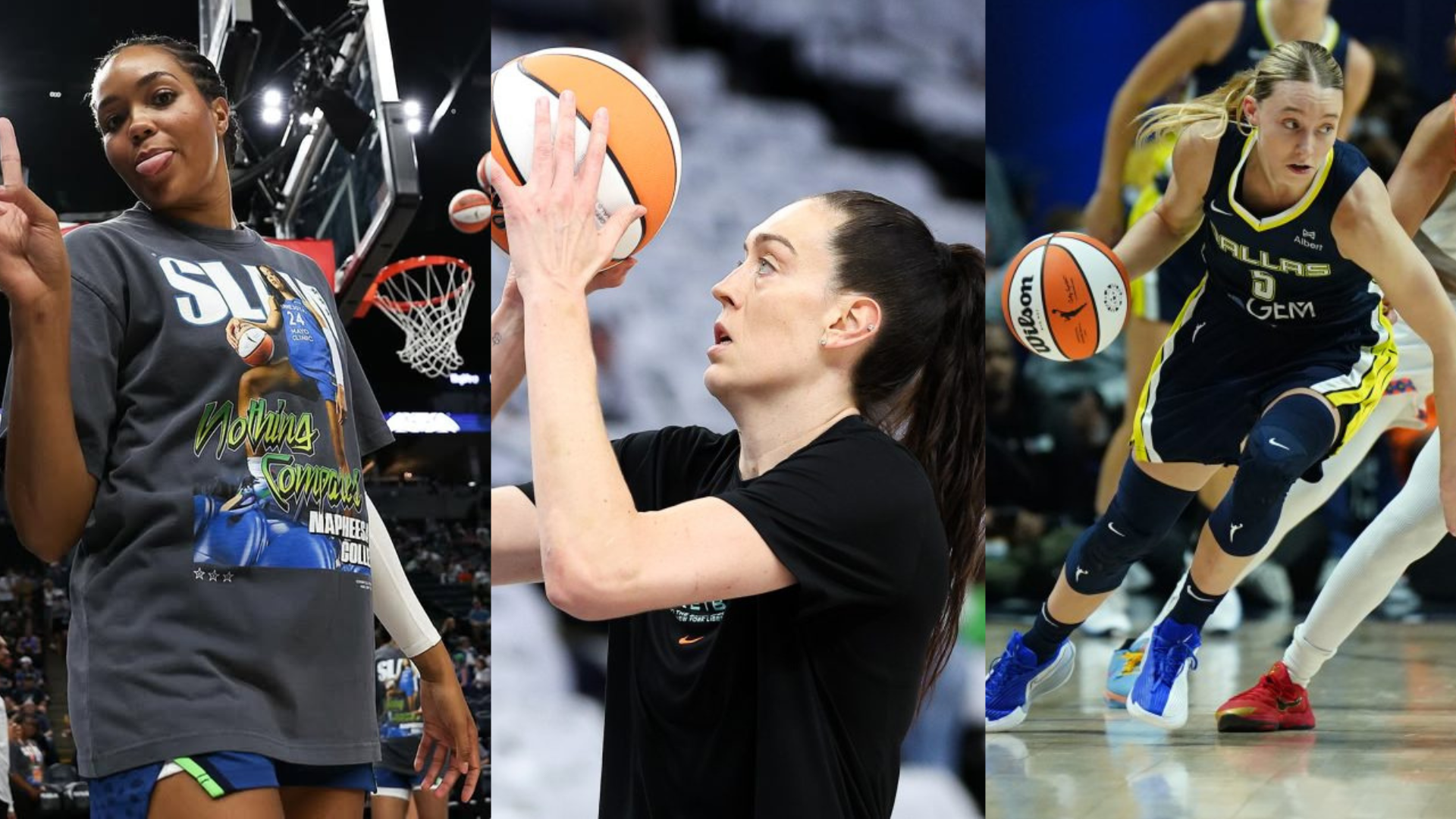 Napheesa Collier, Breanna Stewart and Paige Bueckers. - Source: https://www.instagram.com/p/DLz4-cbRHXP/?hl=en&img_index=1, Imagn
