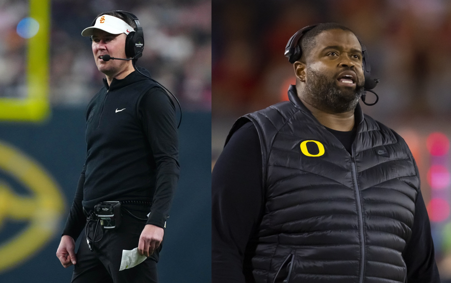 Lincoln Riley and Adrian Klemm (source: Imagn)