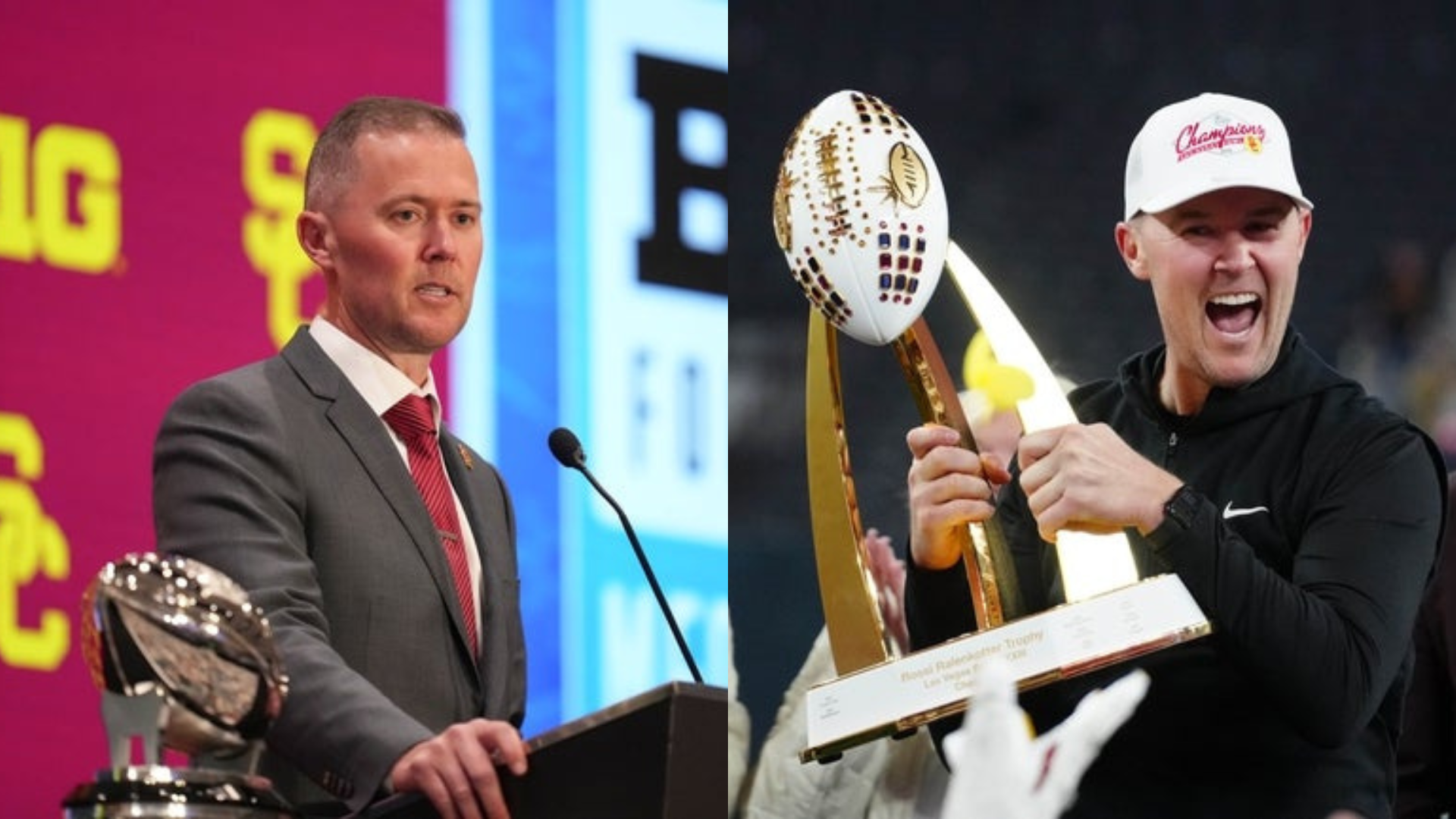 USC Trojans head coach Lincoln Riley. Source: Imagn (Lucas Peltier, Kirby Lee)