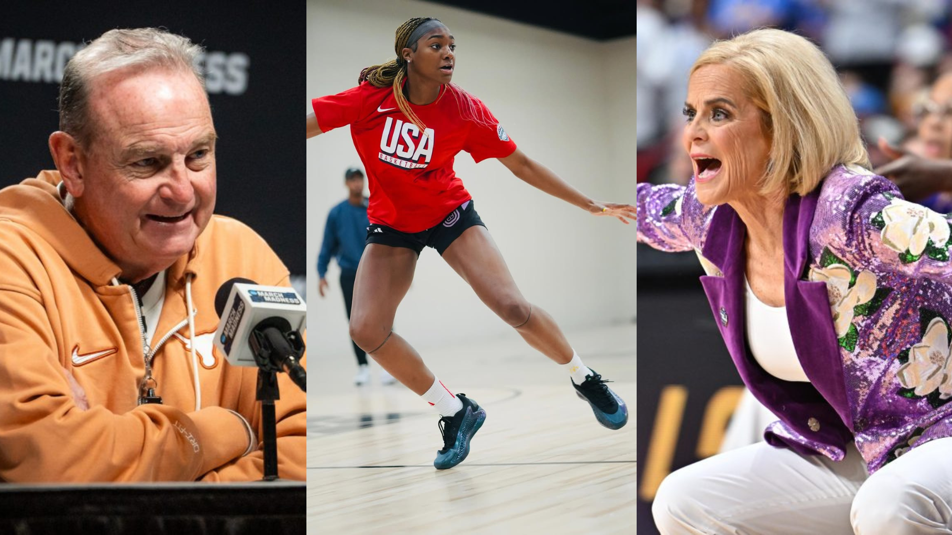Vic Schaefer, Trinity Jones and Kim Mulkey. - Source: https://www.instagram.com/p/DLTp1nkRwyX/?hl=en&img_index=5, Imagn
