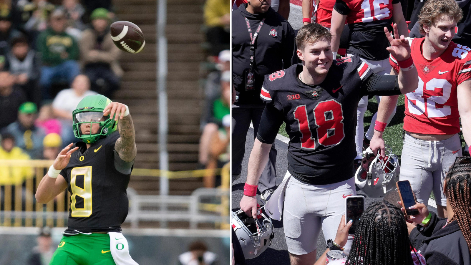 As Browns QB Dillon Gabriel tries to stick in Cleveland, injured QB Ryan Howard may not stick with Pittsburgh. (Photo Credits: IMAGN)