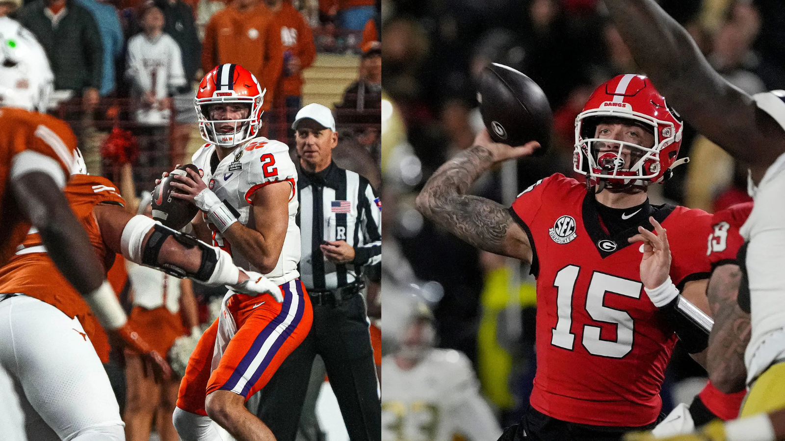 Clemson QB Cade Klubnik and Miami transfer QB Carson Beck could be two ACC stars of 2025. (Photo Credits: IMAGN)