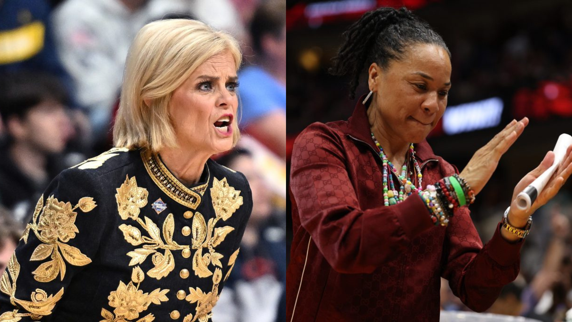 Dawn Staley and Kim Mulkey. - Source: Imagn