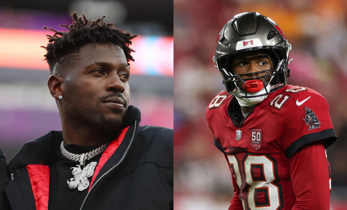Antonio Brown [L] | Shilo Sanders [R] (Credits: Imagn)