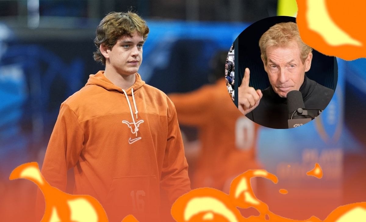 Arch Manning | Skip Bayless [Inset] (Credit: Imagn, IG@skipbayless)