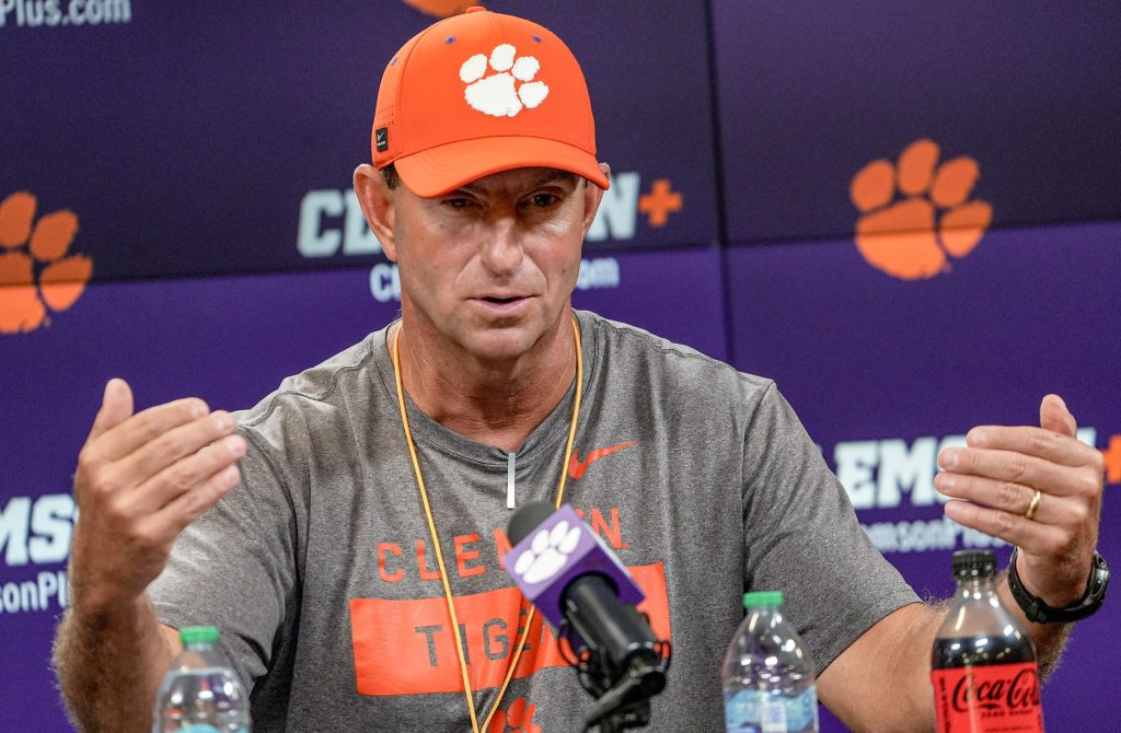 Clemson coach Dabo Swinney